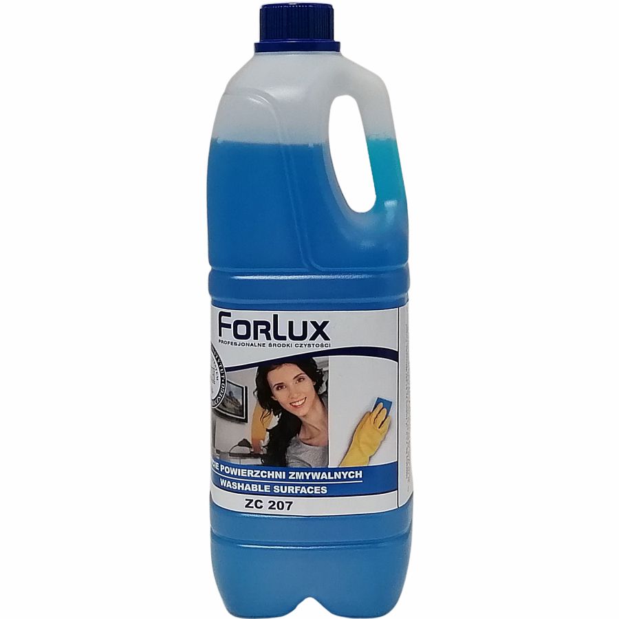 Forlux zc207 2l preparat do codziennego mycia powierzchni zmywalnych i sprzętu agd - uzyskał atest pzh do kontaktu z żywnością