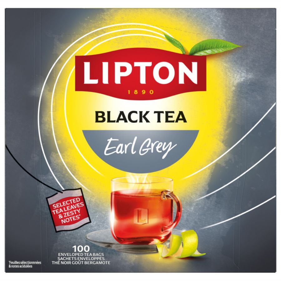 Herbata Lipton earl grey 100 kopert 200g