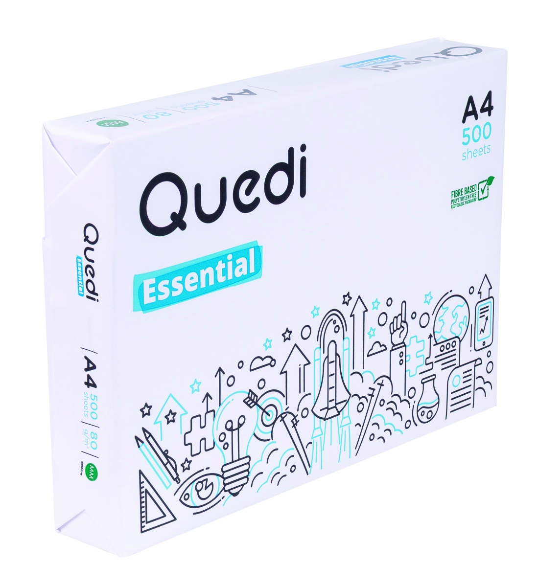 Papier ksero quedi essential A4, A4, klasa c, 80g/m2, 500 arkuszy