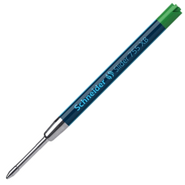 Wkład slider 755 do długopisu Schneider , xb, format g2, zielony