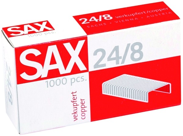 Zszywki Sax 24/8 1000 sztuk