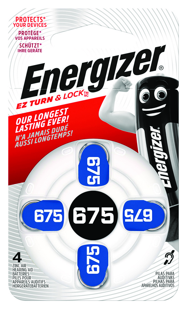 Bateria słuchowa Energizer, 675, 4 sztuki
