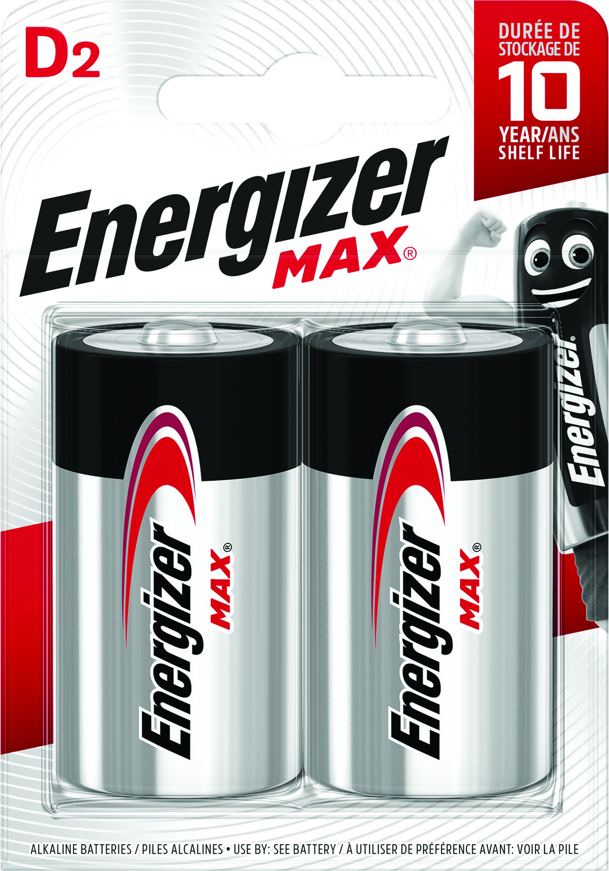 Bateria Energizer max, d, lr20, 1,5v, 2 sztuki