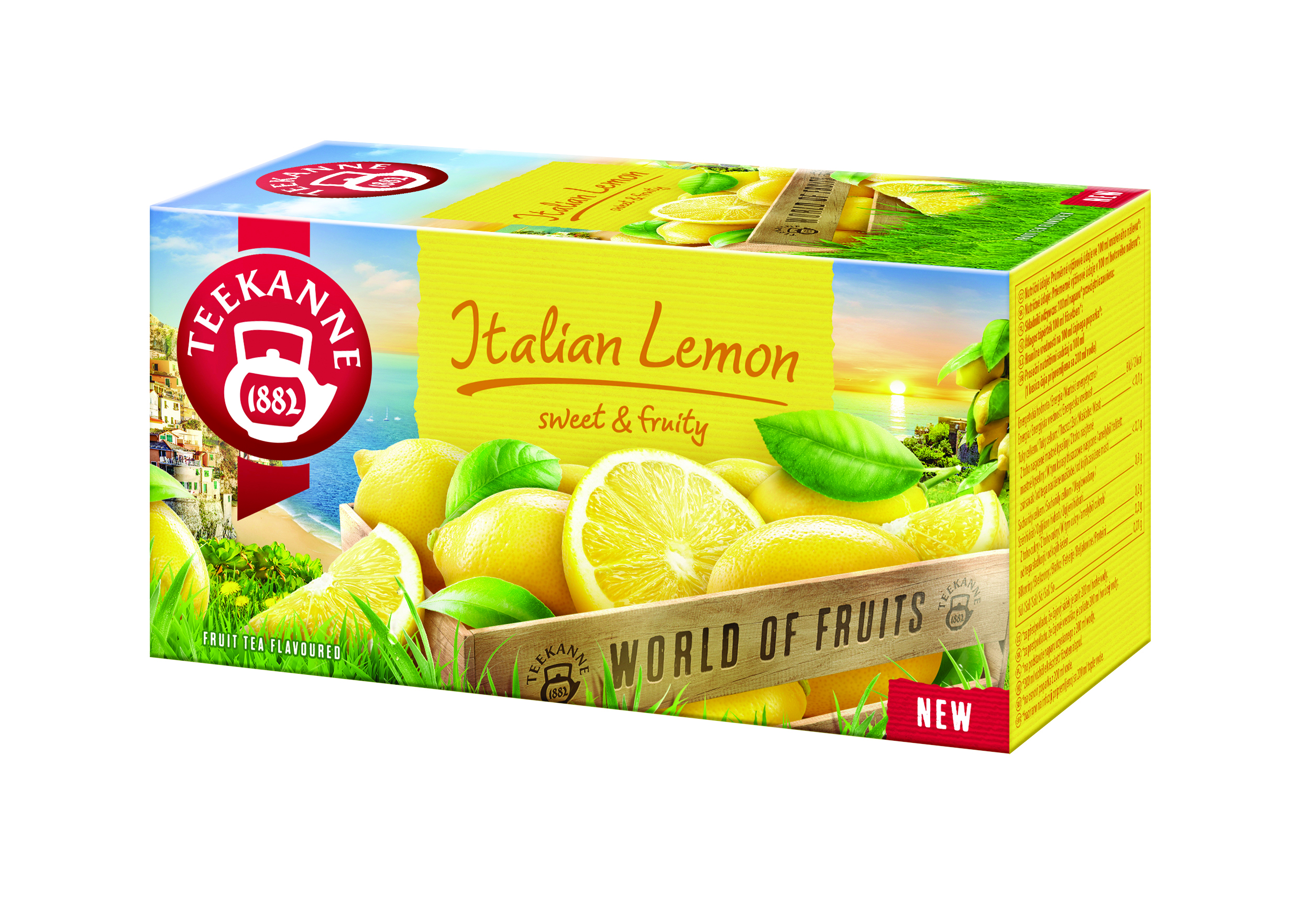 Herbata teekanne world of fruits, italian lemon, 20 kopert