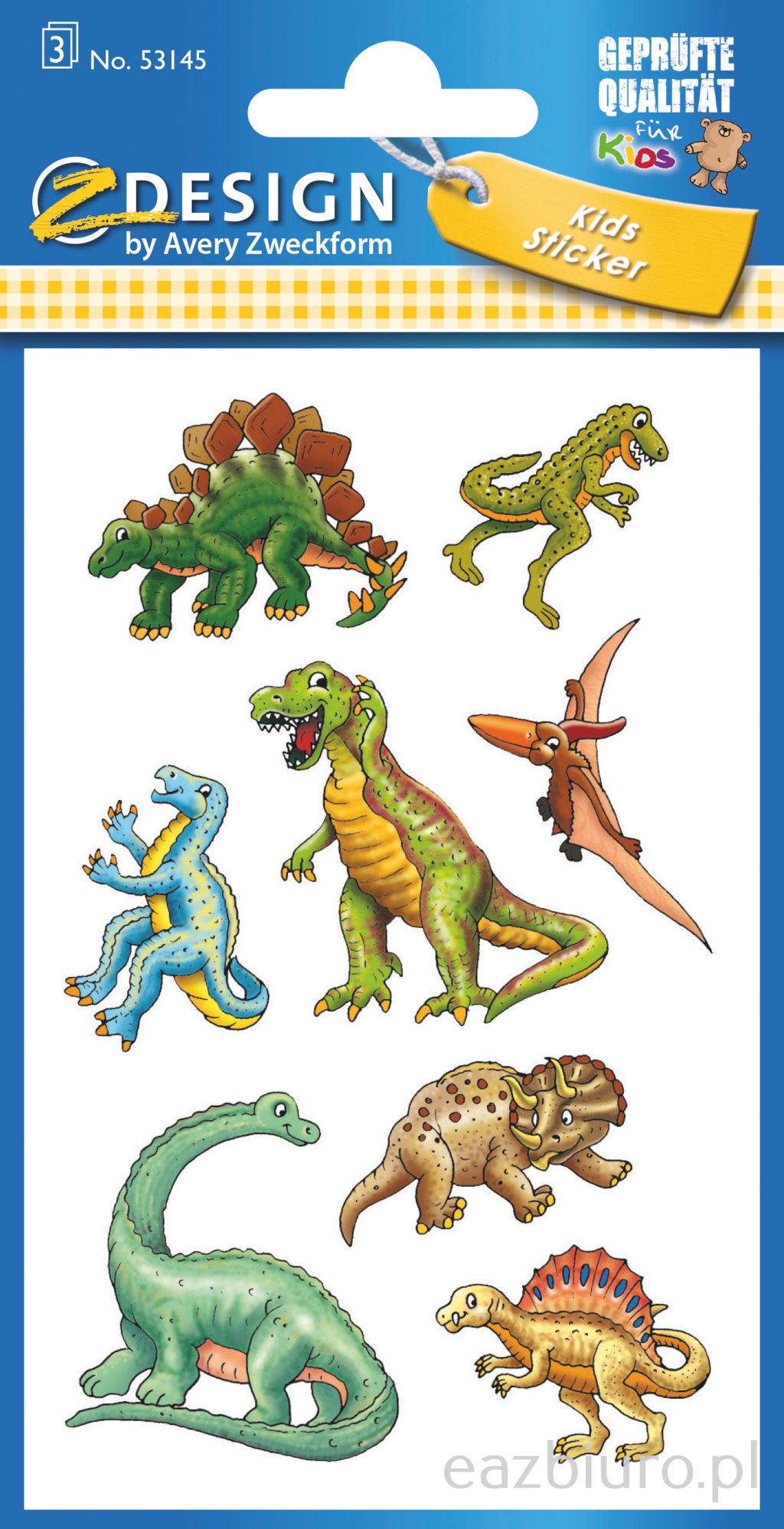 Naklejki papierowe - dinozaury avery z-design | eazbiuro.pl | Działaj teraz!