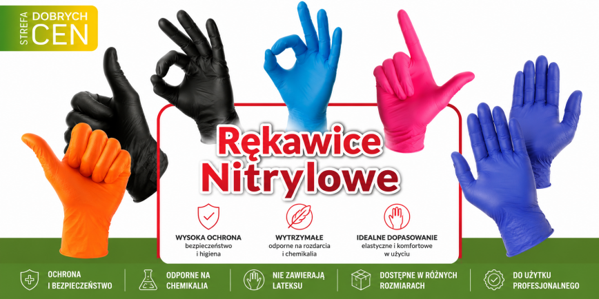 Rękawice nitrylowe