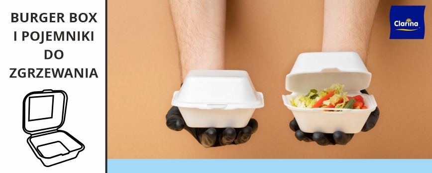 Burger Box i pojemniki do zgrzewania – Gazetka HoReCa 2025, oferta promocyjna