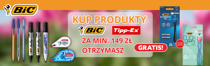 Gazetka promocyjna OSAA 03-04.2025 – artykuły piśmiennicze BIC w super cenach