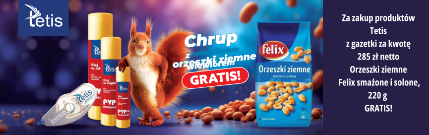 Gazetka promocyjna OSAA 03-04.2025 – kleje i korektory Tetis w super cenach