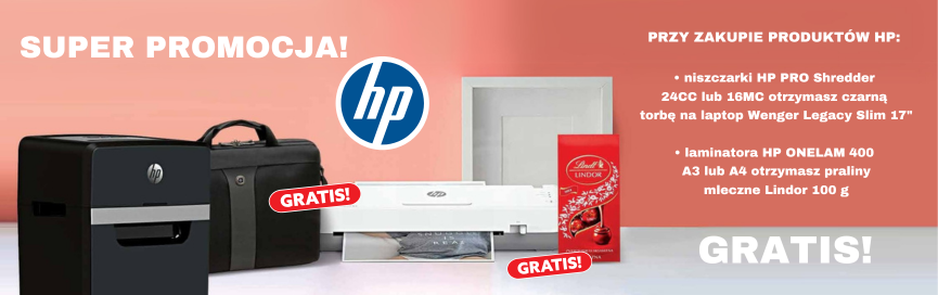 Gazetka promocyjna OSAA 03-04.2025 – niszczarki i laminatory HP w promocyjnych cenach