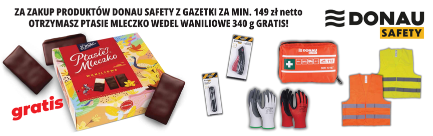 Gazetka promocyjna OSAA 03-04.2025 – produkty ochrony BHP Donau w super cenach