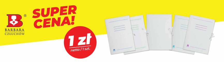 Gazetka promocyjna OSAA 03-04.2025 – teczki kartonowe Barbara w atrakcyjnych cenach