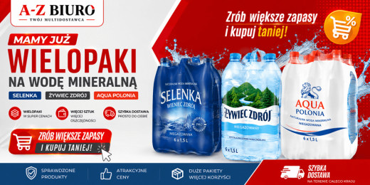 Wielopaki wody mineralnej w jeszcze lepszych cenach!
