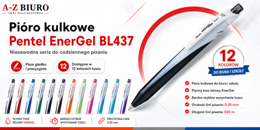 Pentel BL437 – wygodne pisanie do biura i szkoły