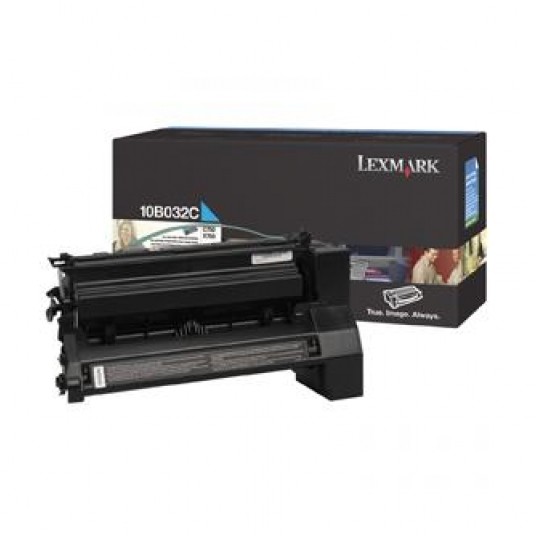 Lexmark oryginalny toner 10B032C Cyan 15000s