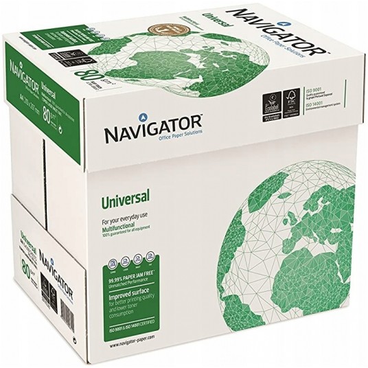 Papier ksero Navigator Universal FSC A4 klasa A 80 g min 5 ryz