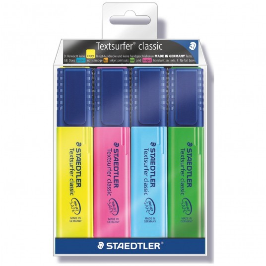 Zakreślacze STAEDTLER Textsurfer Classic 4 kolory