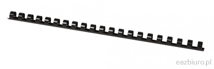 Grzbiety do bindowania Office Products, A4, 12mm (95 kartek), 100 sztuk, czarne Grzbiety do bindowania Office Products, A4, 12mm (95 kartek), 100 sztuk, czarne