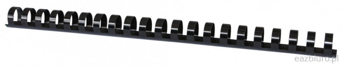 Grzbiety do bindowania Office Products, A4, 16mm (145 kartek), 100 sztuk, czarne Grzbiety do bindowania Office Products, A4, 16mm (145 kartek), 100 sztuk, czarne