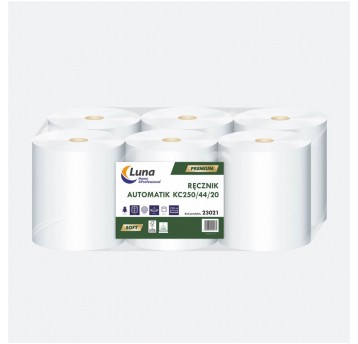 Automatik KC250 White – ręcznik celulozowy, 6 rolek